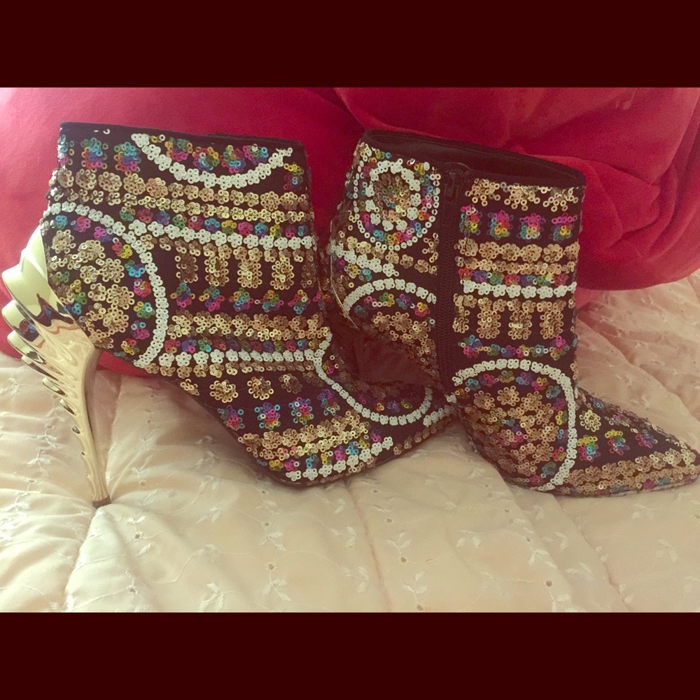 Pink Palm Booties